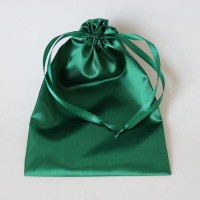 High Quality Elegant Drawstring  Satin Bag For Hair Extension