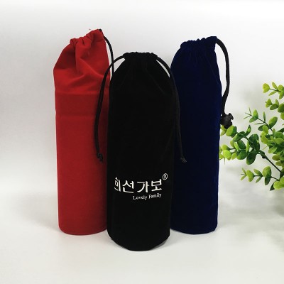 black velvet pen drawstring gift pouch bags