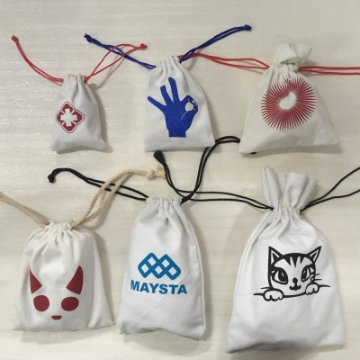 Good price of promotional cotton drawstring bag With Long-term Service