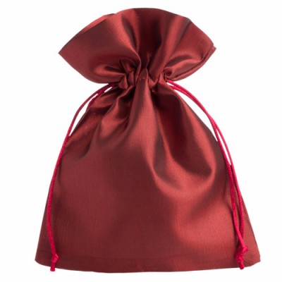 Wholesale Promotion Bag Silk Fabrics Drawstring Bag Satin Pouch