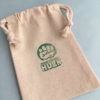 Custom Print Organic Muslin Drawstring Bags ,cotton Drawstring pouch