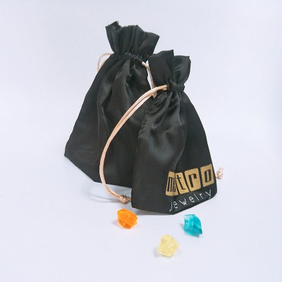 Good Silk  Satin Sachet  Bag With Drawstring